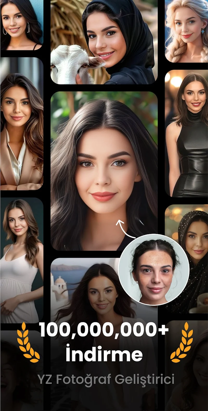 Fotoğraf Netleştirici: Enhance uygulama ayarları ekranı