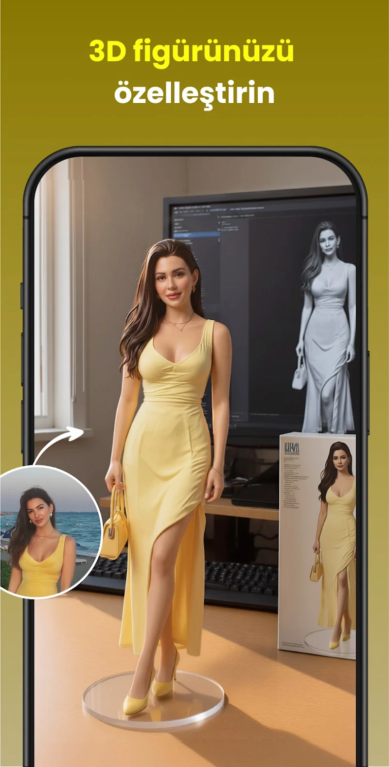 Fotoğraf Netleştirici: Enhance çözünürlük artırma arayüzü