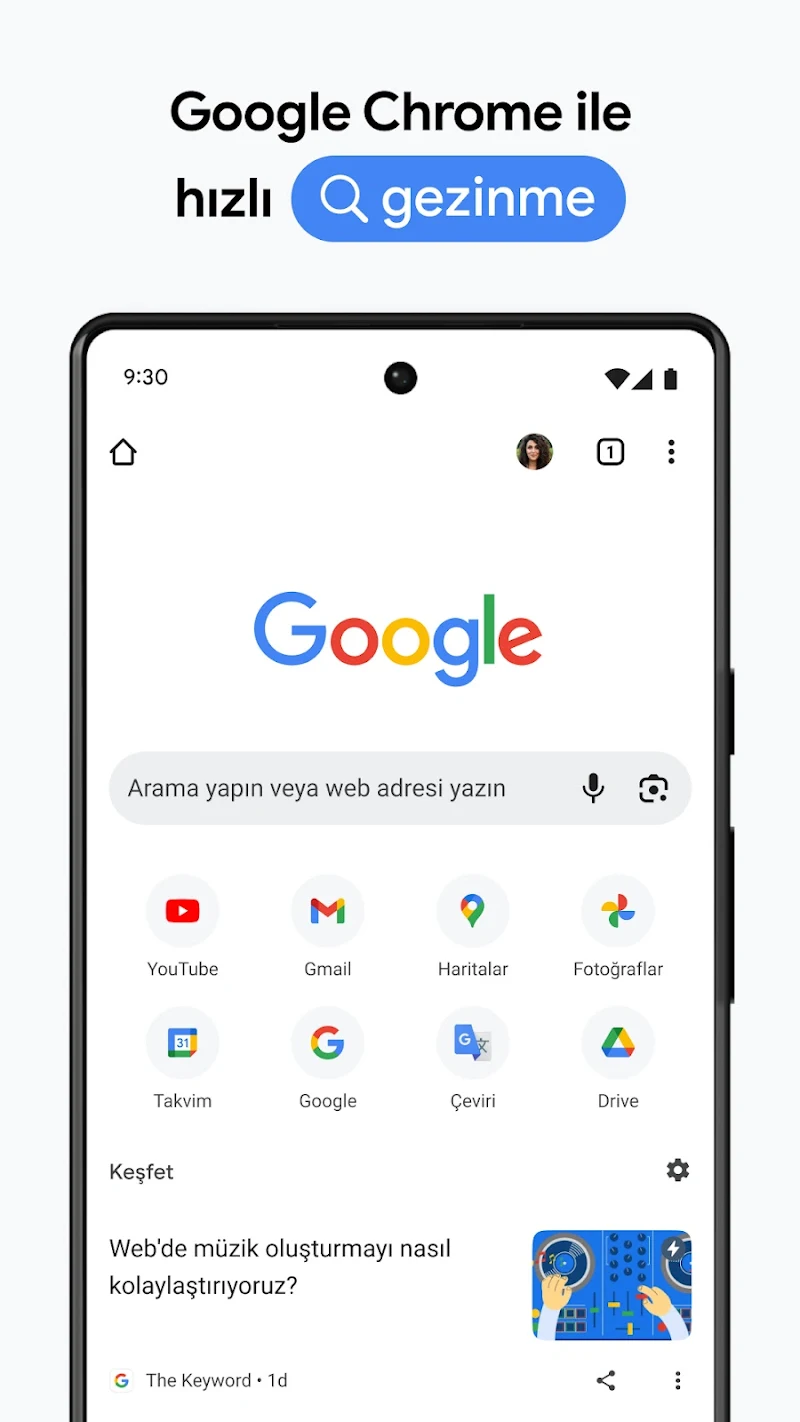 Google Chrome APK ana ekran görüntüsü