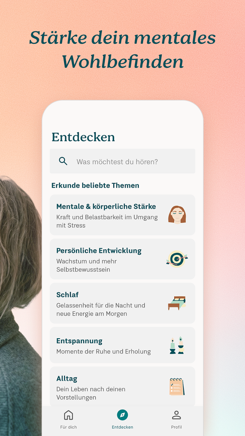 7Mind Meditation & Achtsamkeit uygulama ayarları ekranı