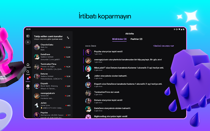 Twitch: Canlı Yayın içerik kategorileri sayfası