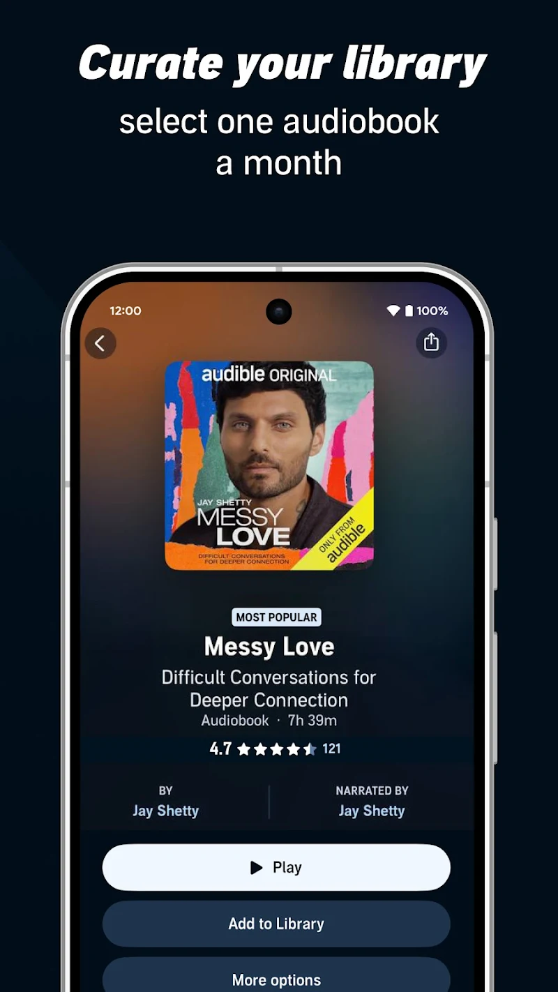 Audible çevrimdışı dinleme modu