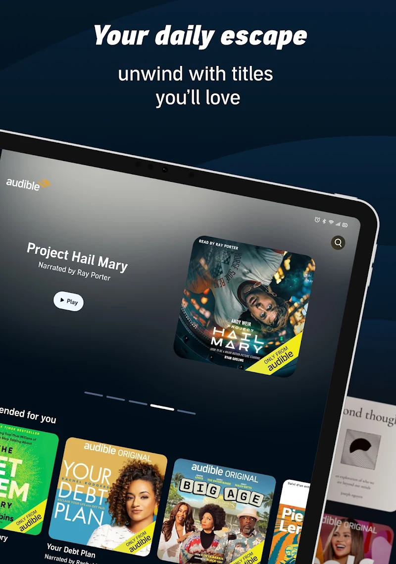 Audible kullanıcı hesabı giriş ekranı