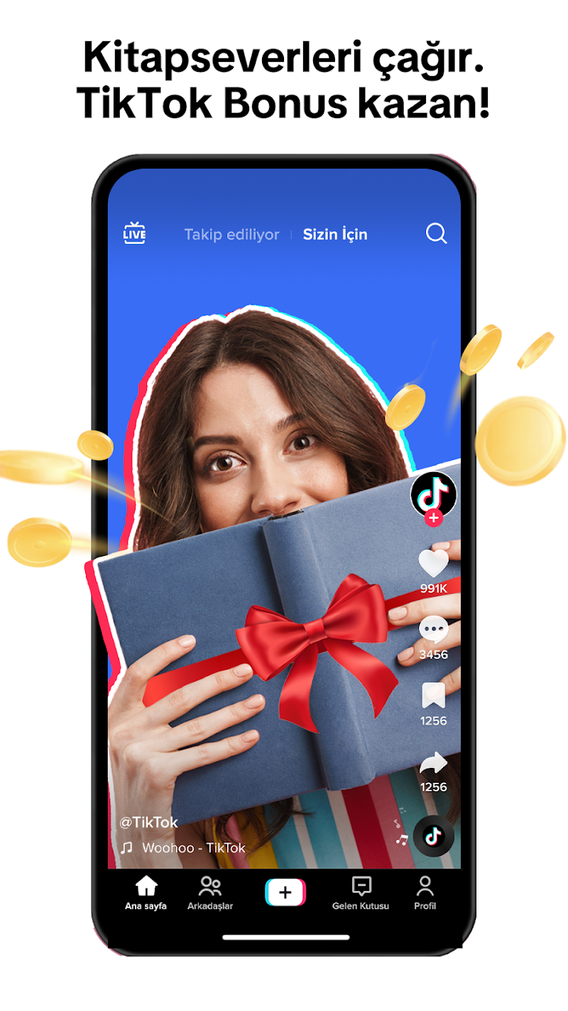 TikTok bildirimler ve etkileşimler