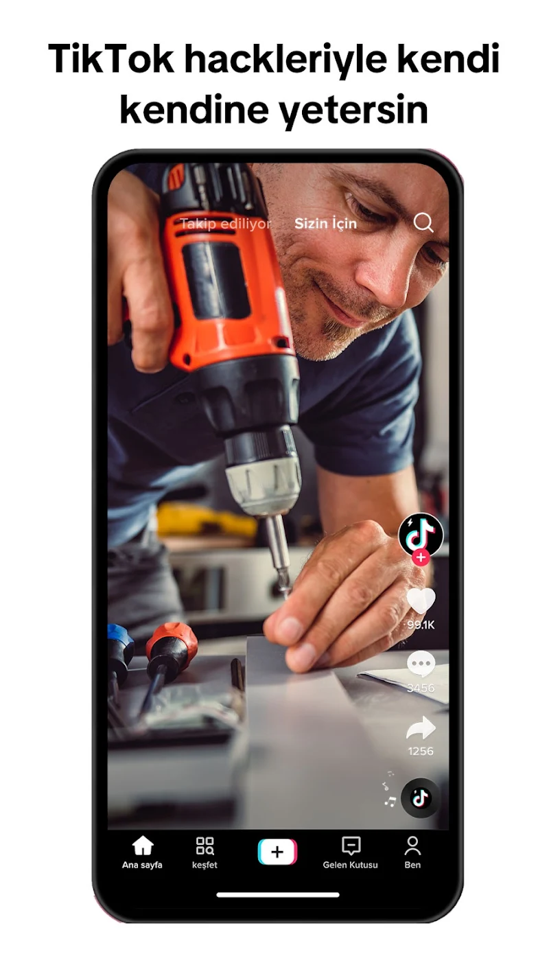 TikTok Lite - Veri Tasarrufu APK ana ekran görüntüsü