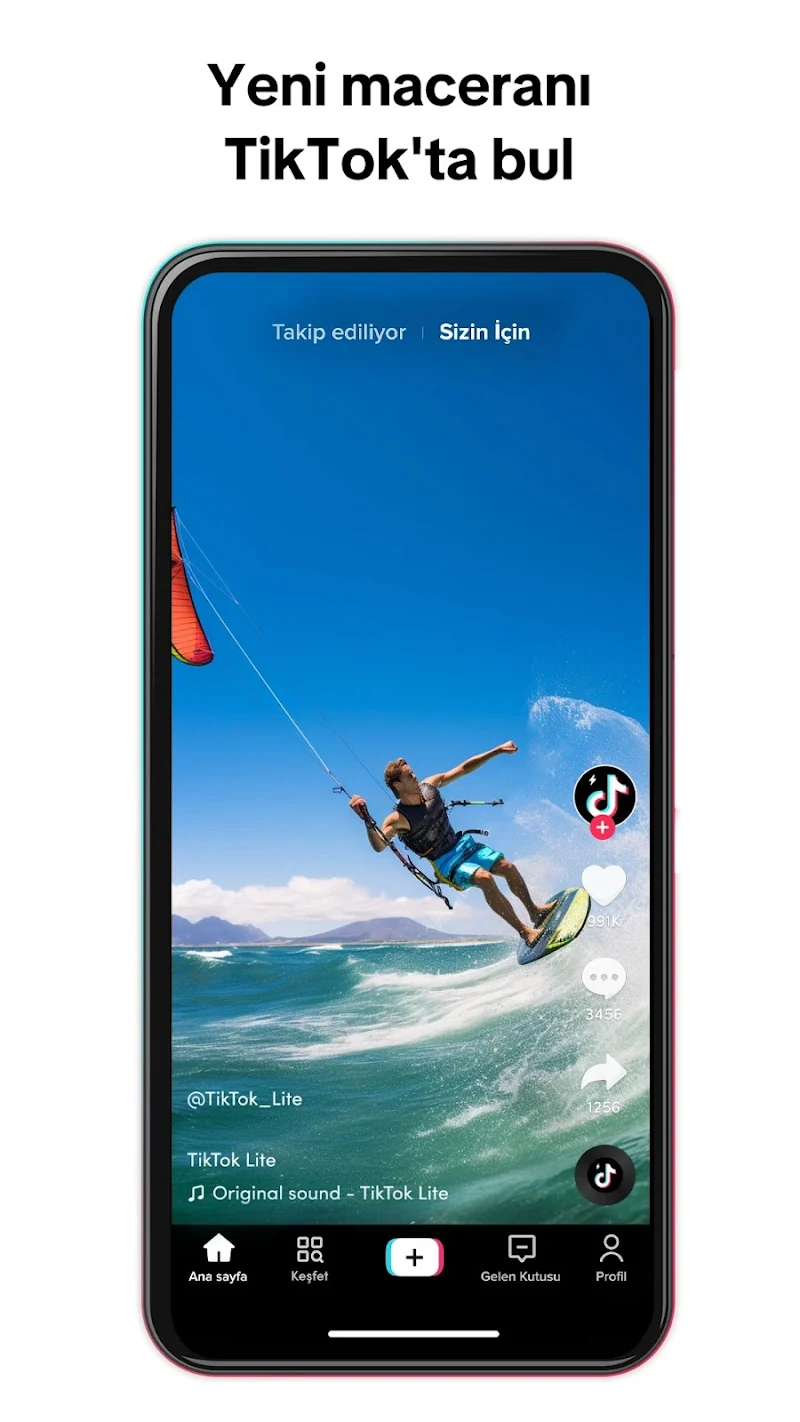 TikTok Lite - Veri Tasarrufu son sürüm güncelleme bildirimi