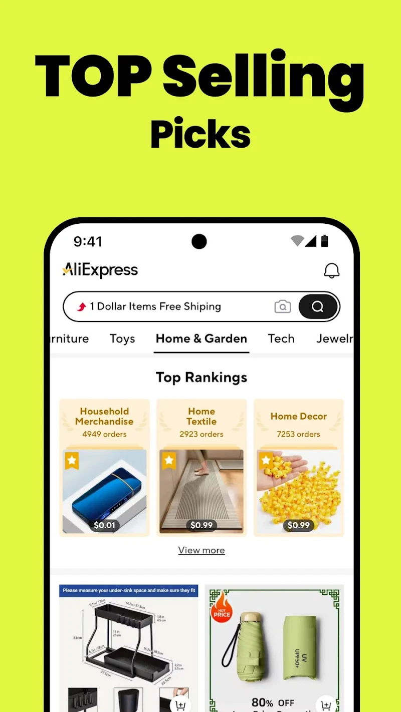AliExpress - Shopping App 2026 güncelleme bildirim ekranı