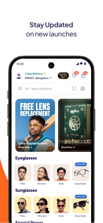 Lenskart : Eyeglasses & More APK ana ekran görüntüsü
