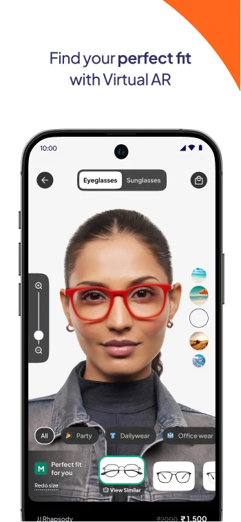 Lenskart : Eyeglasses & More uygulama ayarları ekranı