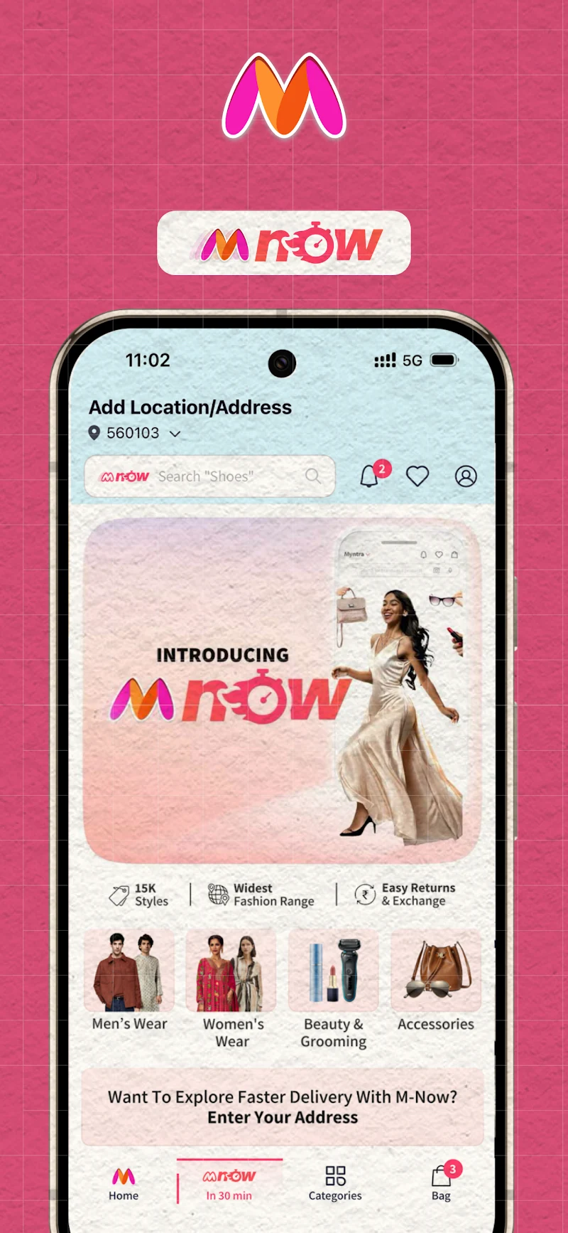 Myntra - Fashion Shopping App sipariş takip ekranı