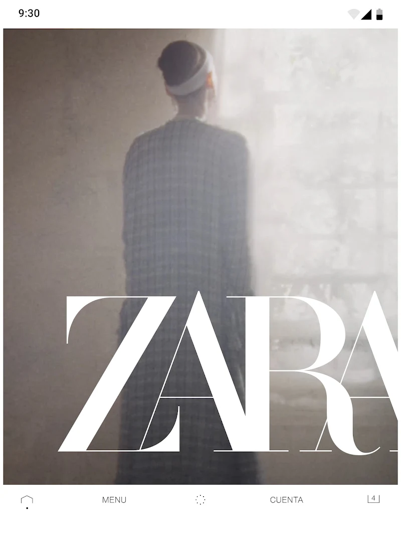 Zara uygulama ayarları ekranı