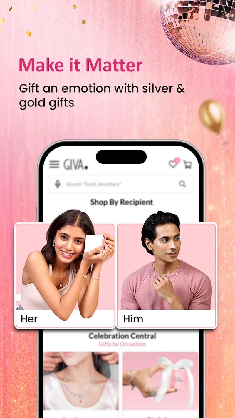 GIVA: Silver & Gold Jewellery indirim kampanyaları ekranı