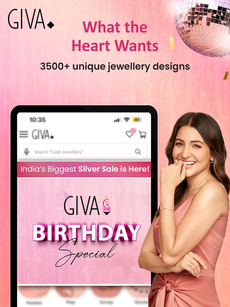 GIVA: Silver & Gold Jewellery uygulama bildirimleri