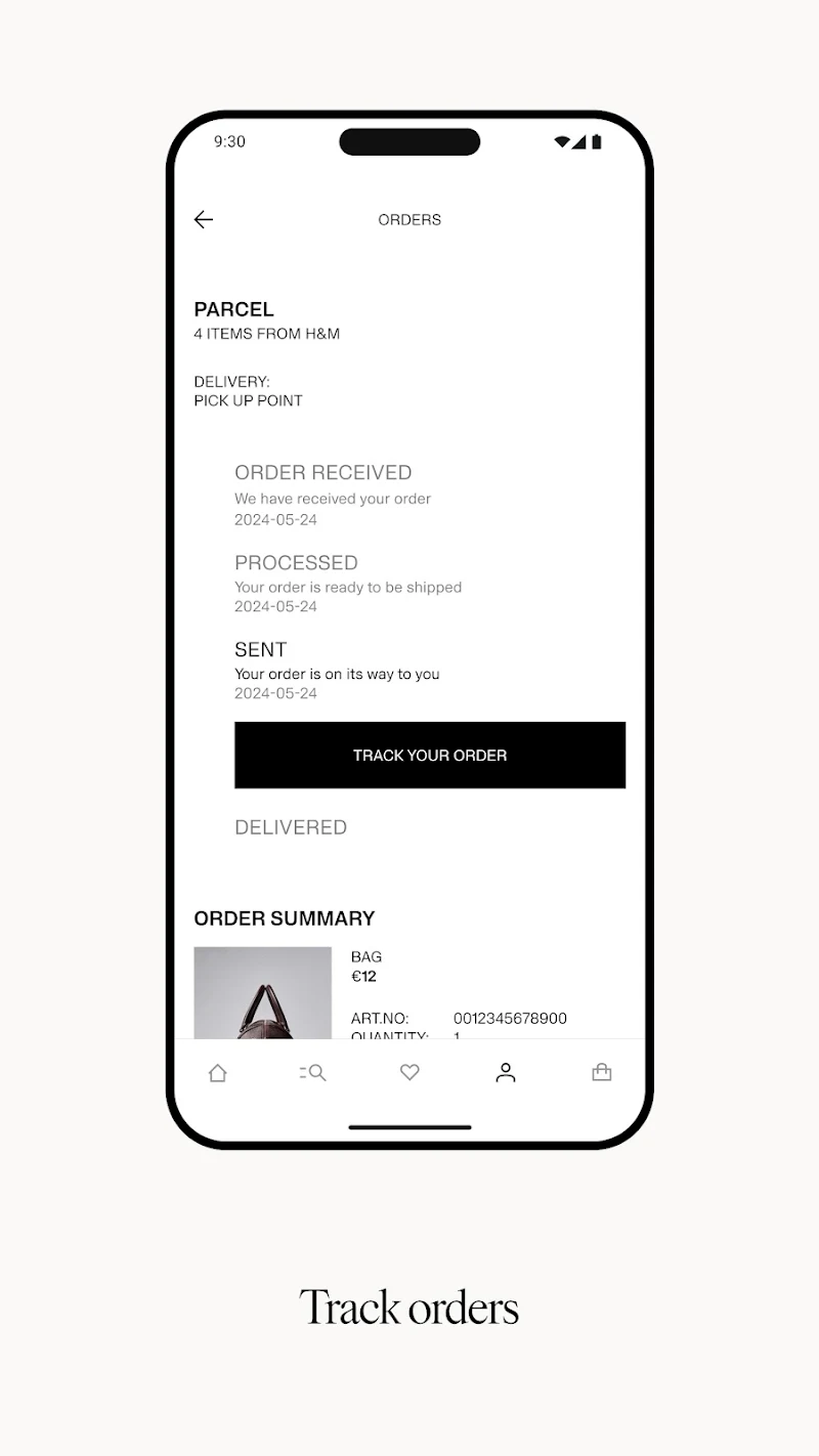 H&M son sürüm güncelleme bildirimi