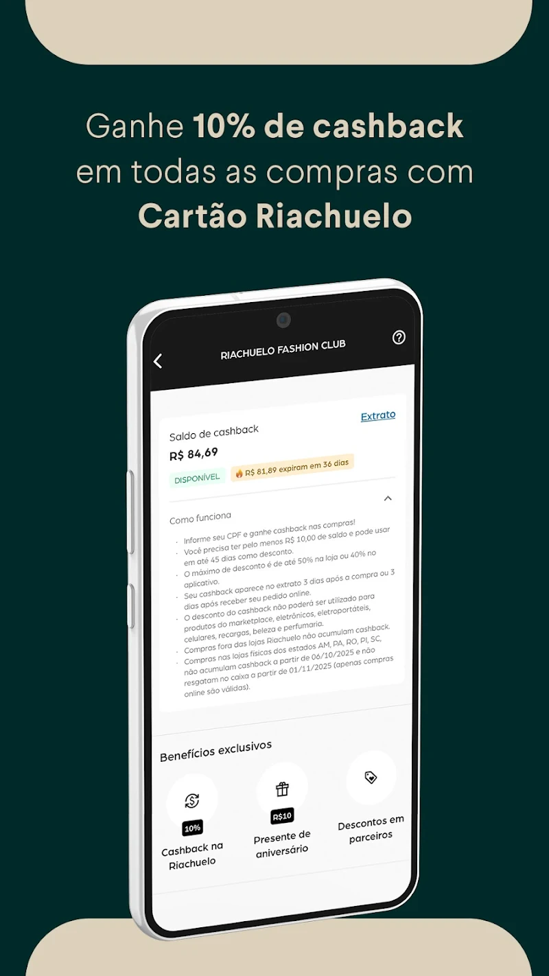 Riachuelo - Roupas e compras ürün listeleme ekranı