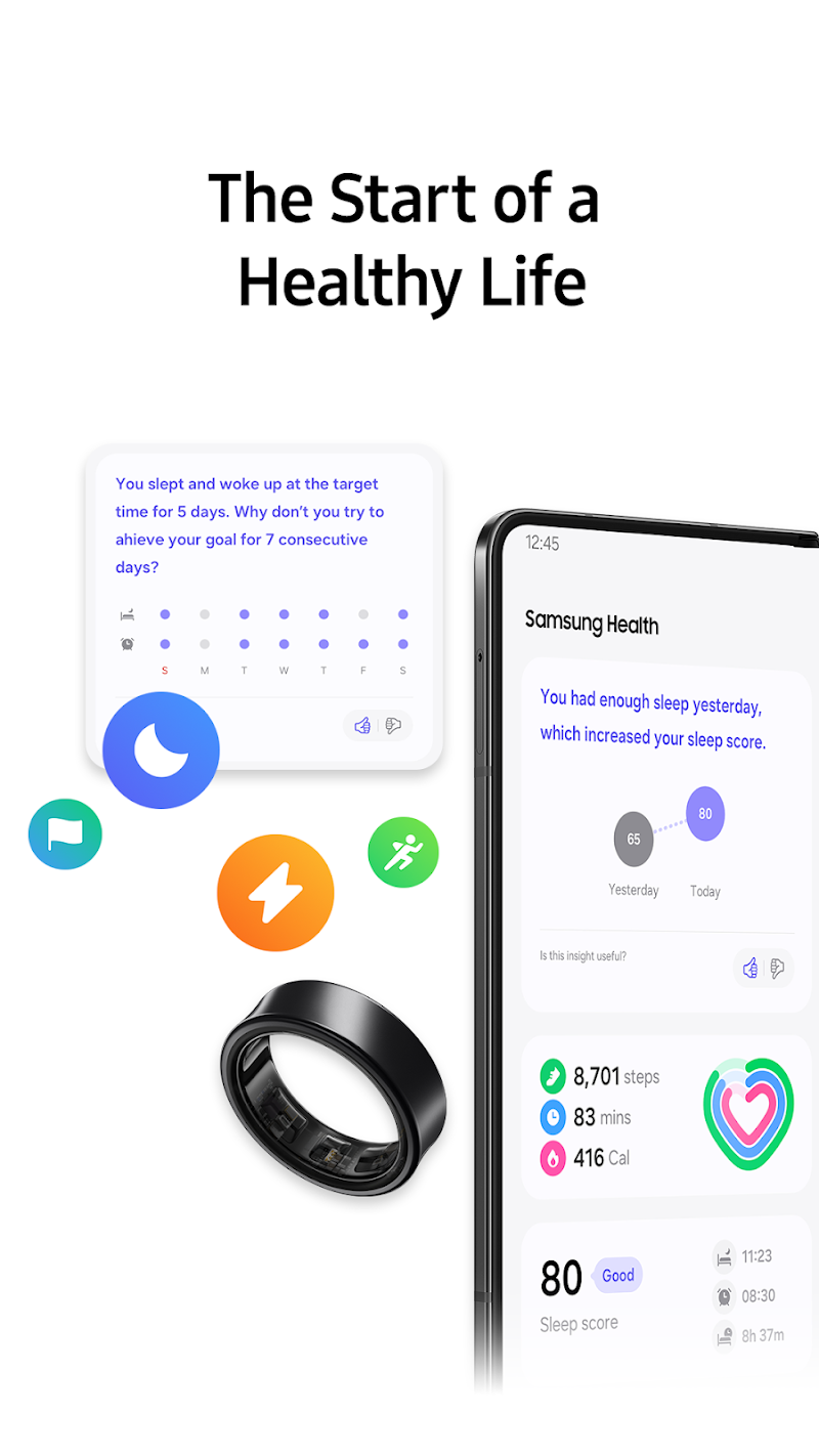 Samsung Health APK ana ekran görüntüsü