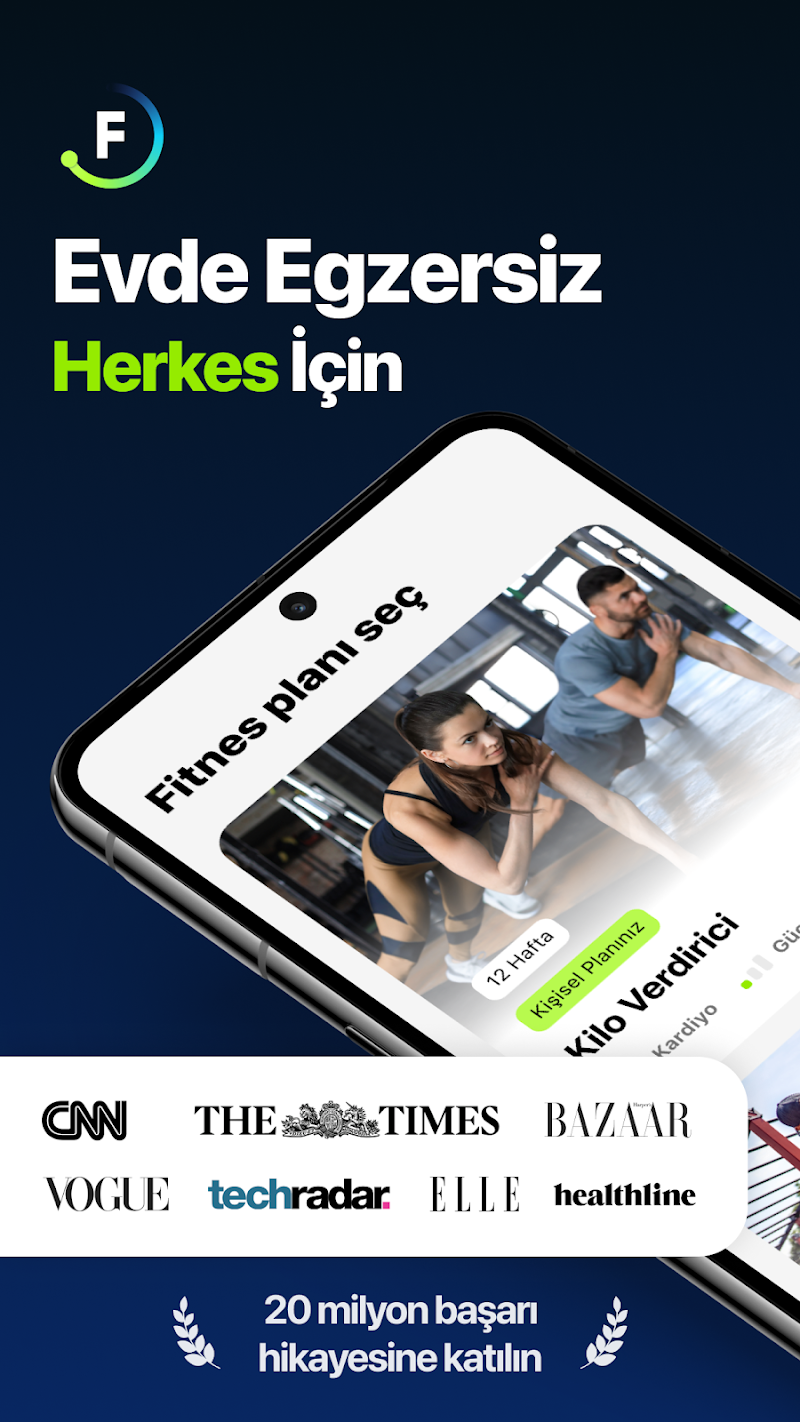 Fitify: Evde egzersiz programı APK ana ekran görüntüsü