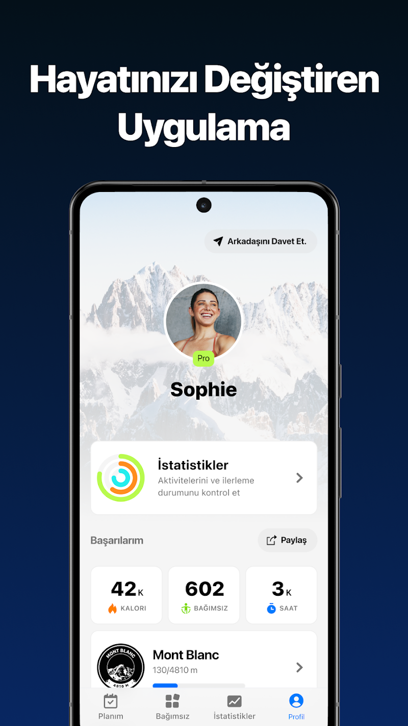 Fitify: Evde egzersiz programı egzersiz detayları ekranı