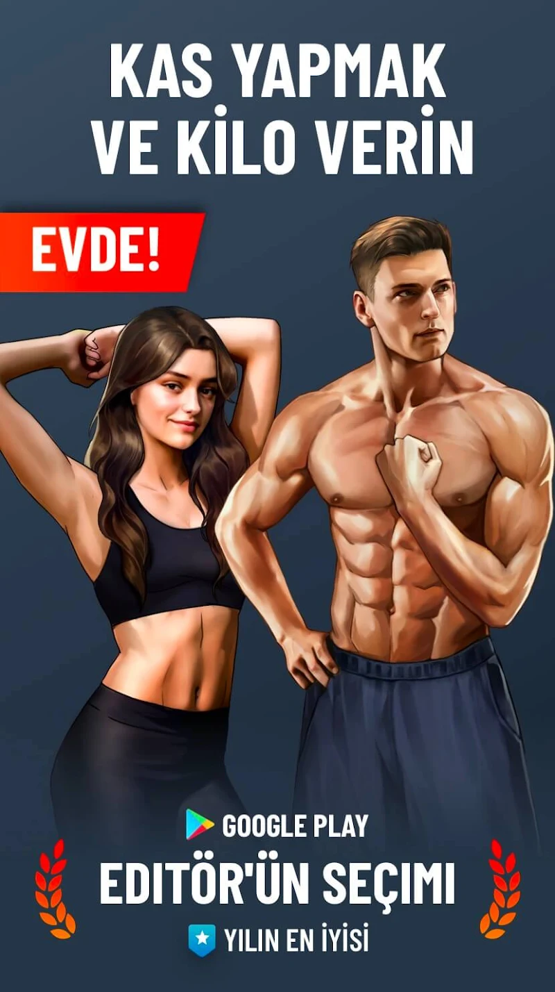 Ev Egzersizleri - Ekipmansız APK ana ekran görüntüsü