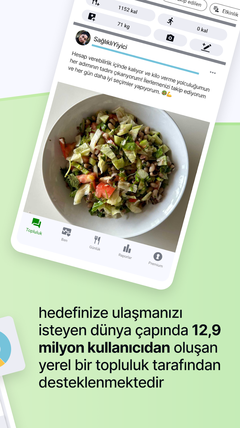 fatsecret Kalori Sayacı uygulama ayarları ekranı