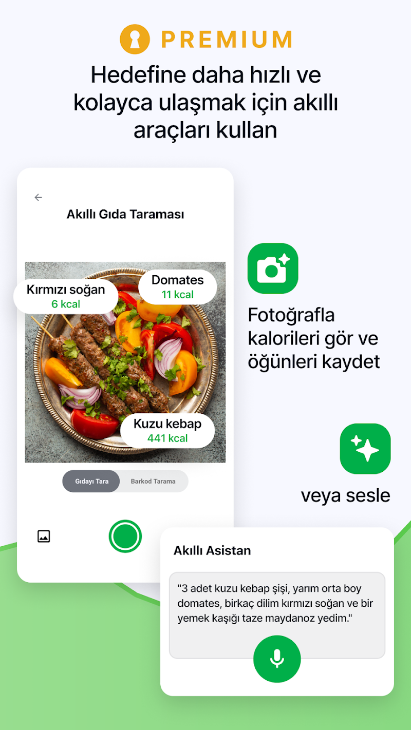 fatsecret Kalori Sayacı kilo takipçisi grafiği