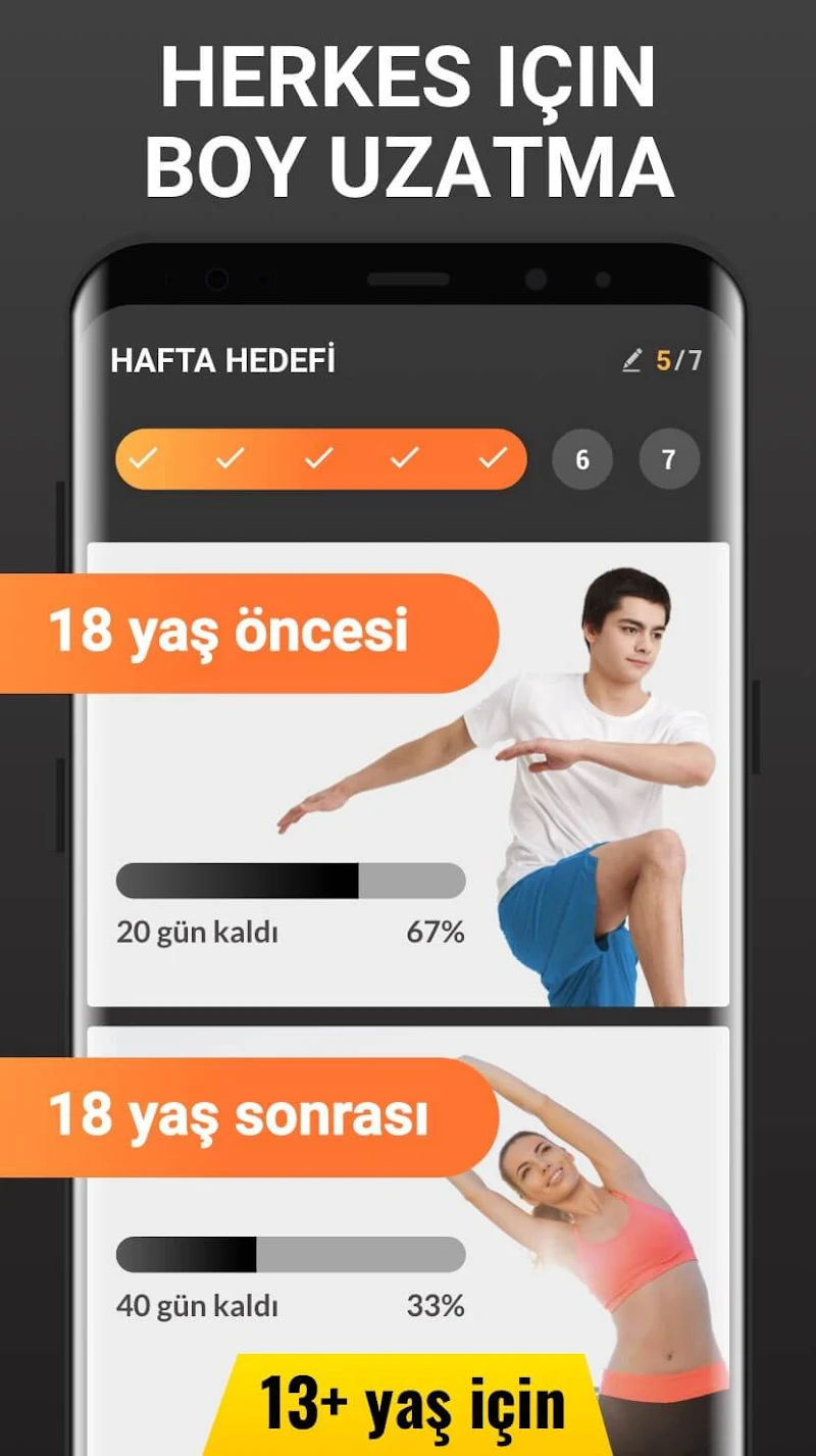 Boy Uzatma Egzersizleri APK ana ekran görüntüsü