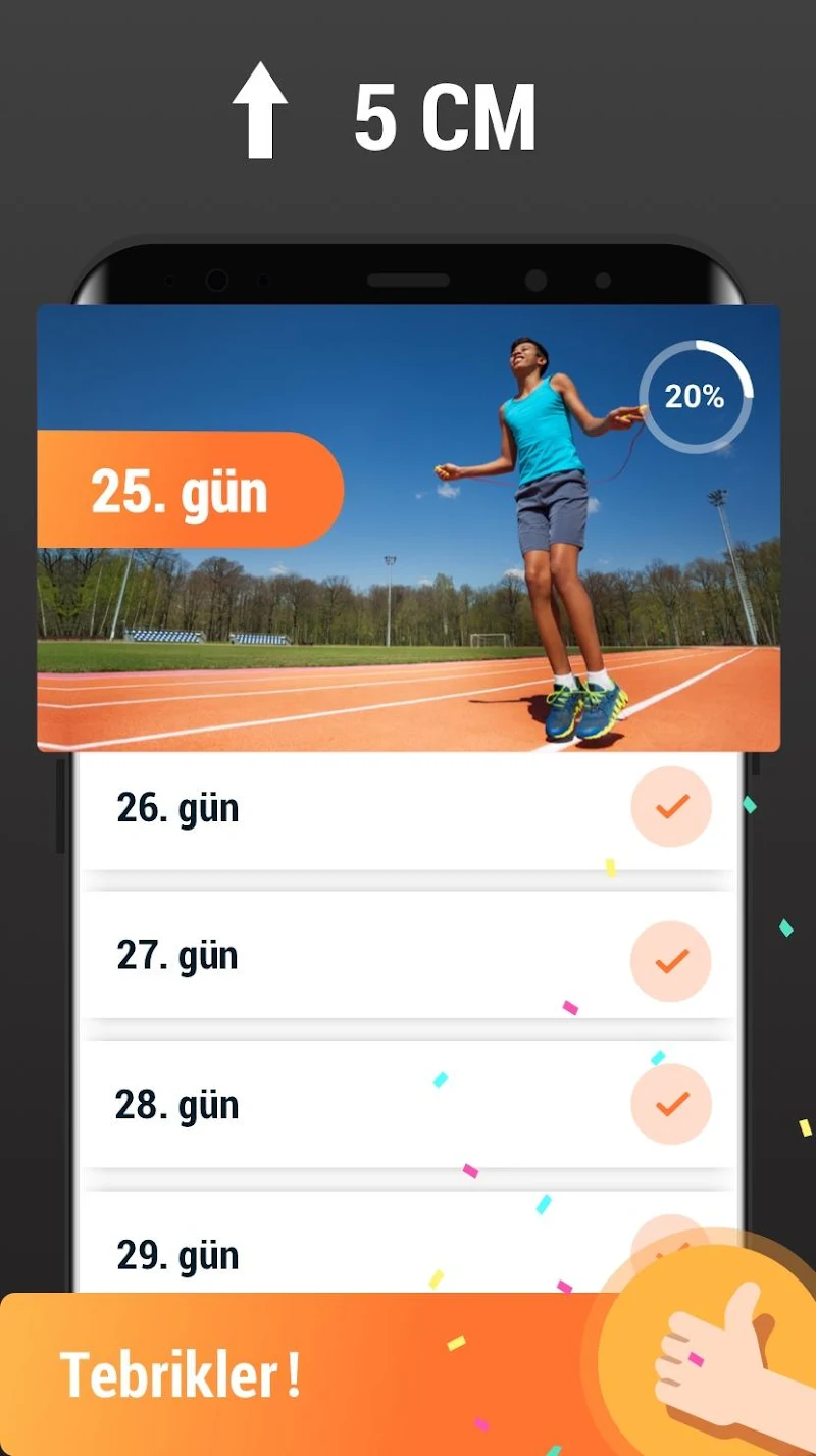 Boy Uzatma Egzersizleri uyku izleme grafik ekranı