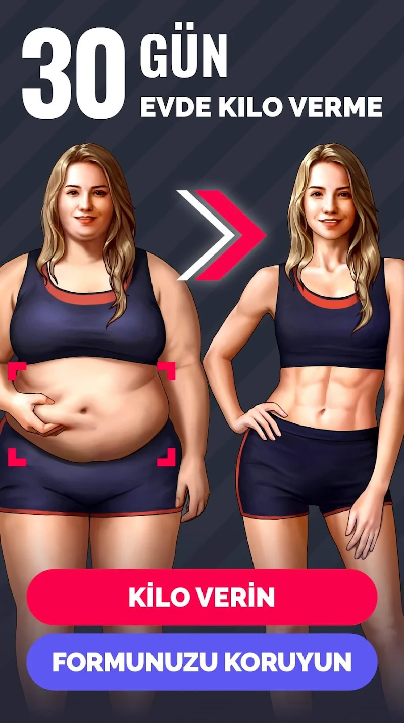 Kadınlar için Kilo Verme Spor APK ana ekran görüntüsü