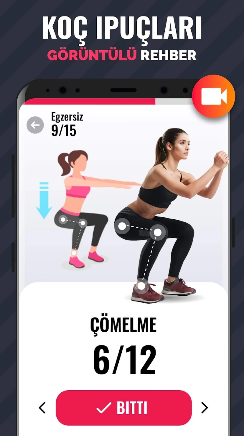 Kadınlar için Kilo Verme Spor evde egzersiz talimatları