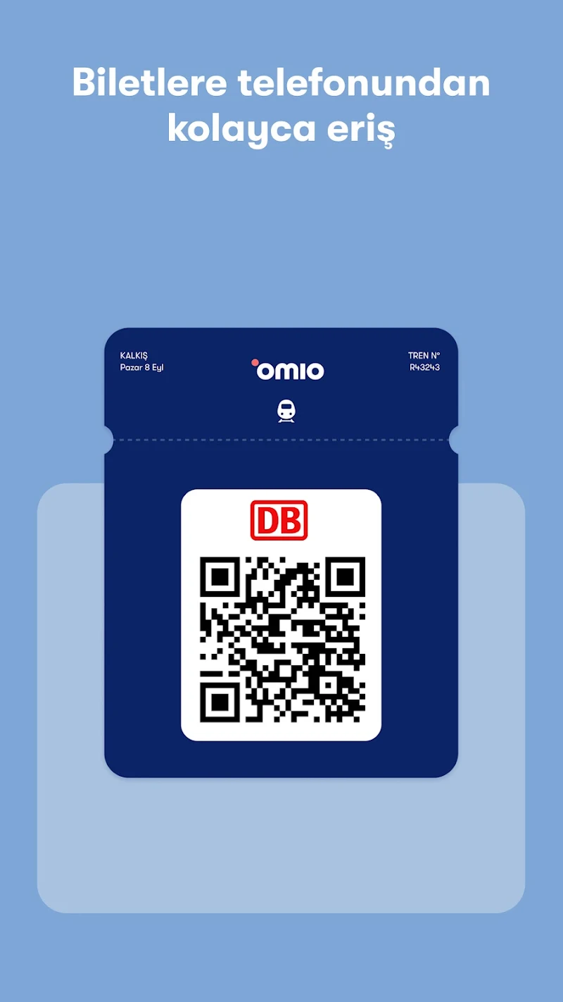 Omio: Otobüs ve Uçak Biletleri seyahat planlayıcı arayüzü