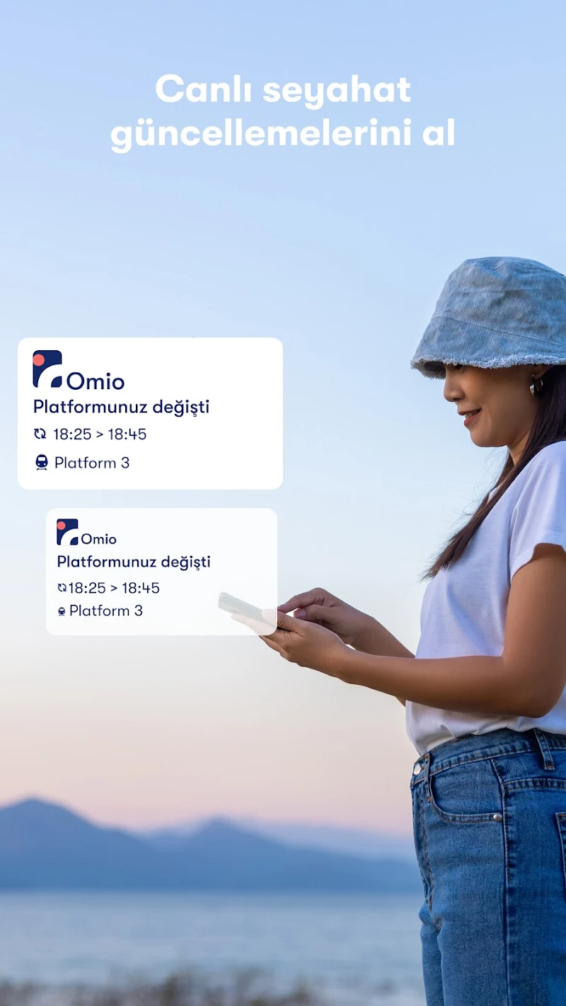 Omio: Otobüs ve Uçak Biletleri Android cihazda kurulum aşaması