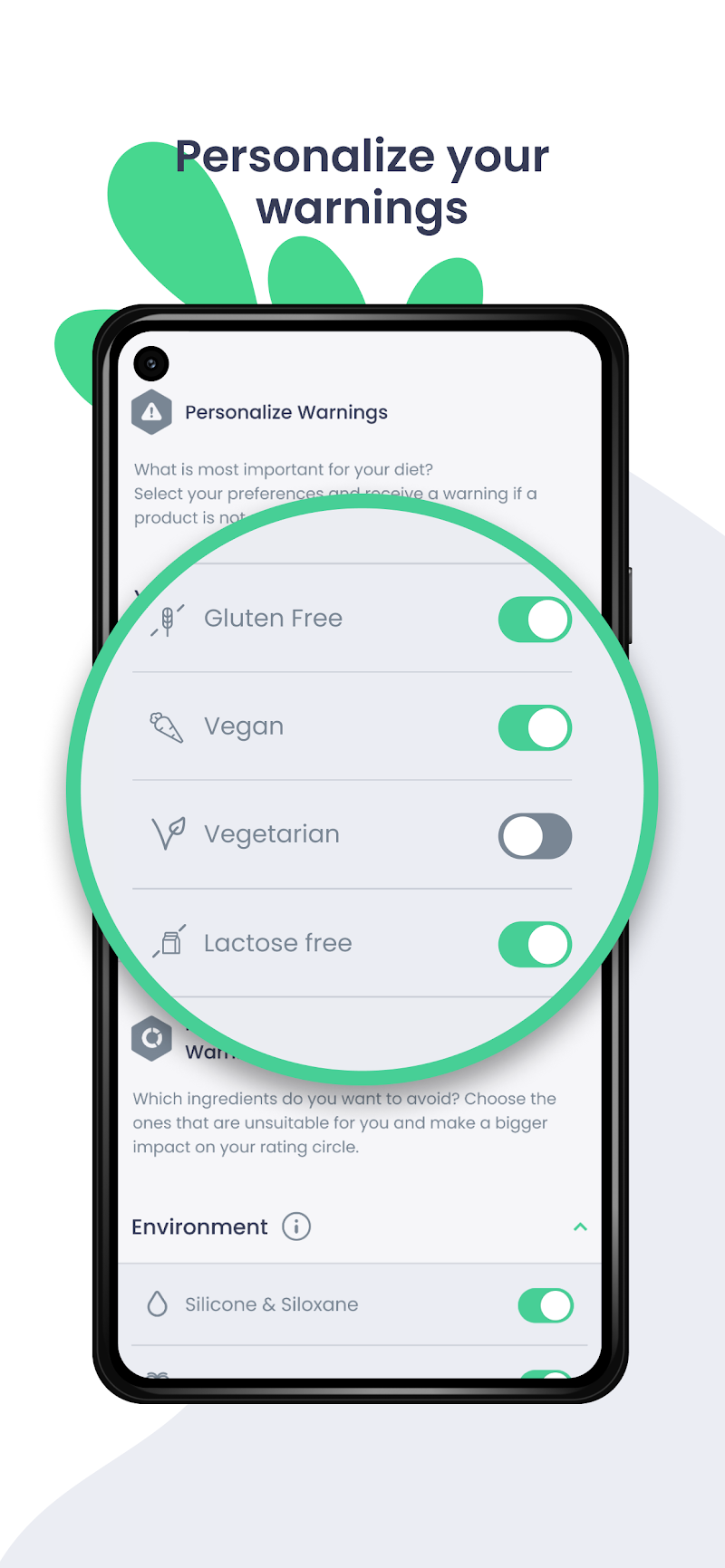 CodeCheck: Product Scanner ürün değerlendirme ekranı