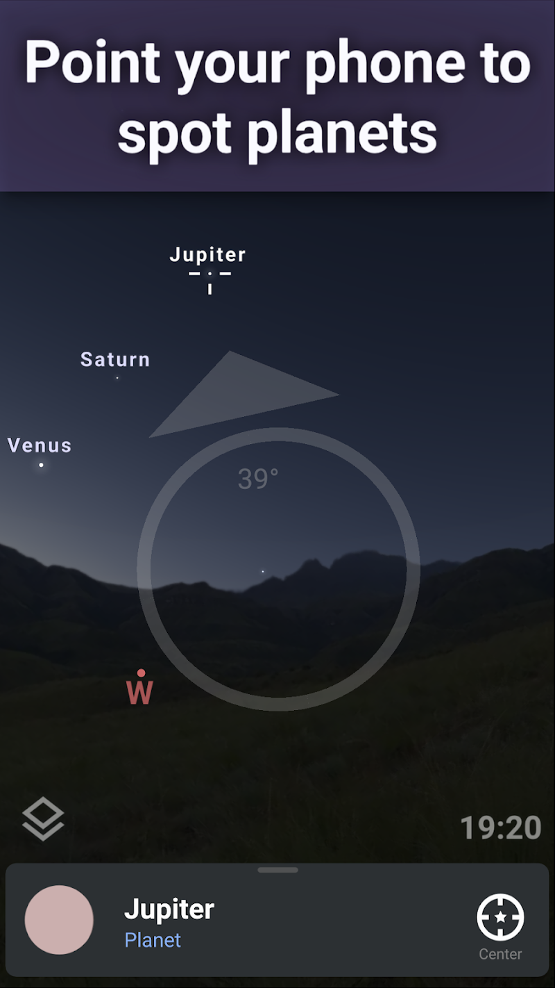 Stellarium Mobile - Star Map uygulama ayarları ekranı