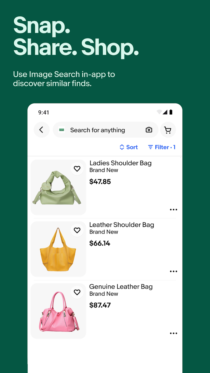 eBay online shopping & selling sürdürülebilir alışveriş seçenekleri