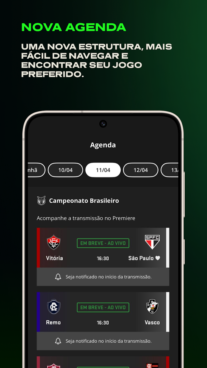 Premiere: Jogos ao vivo abonelik yönetimi sayfası