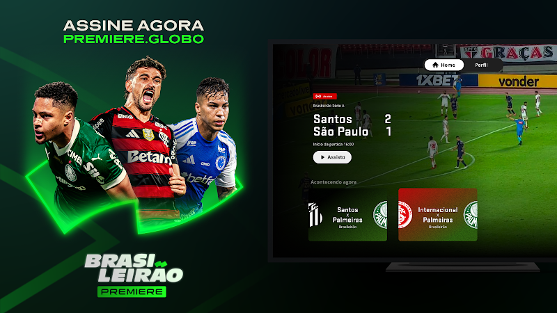 Premiere: Jogos ao vivo canlı maç izleme özellikleri