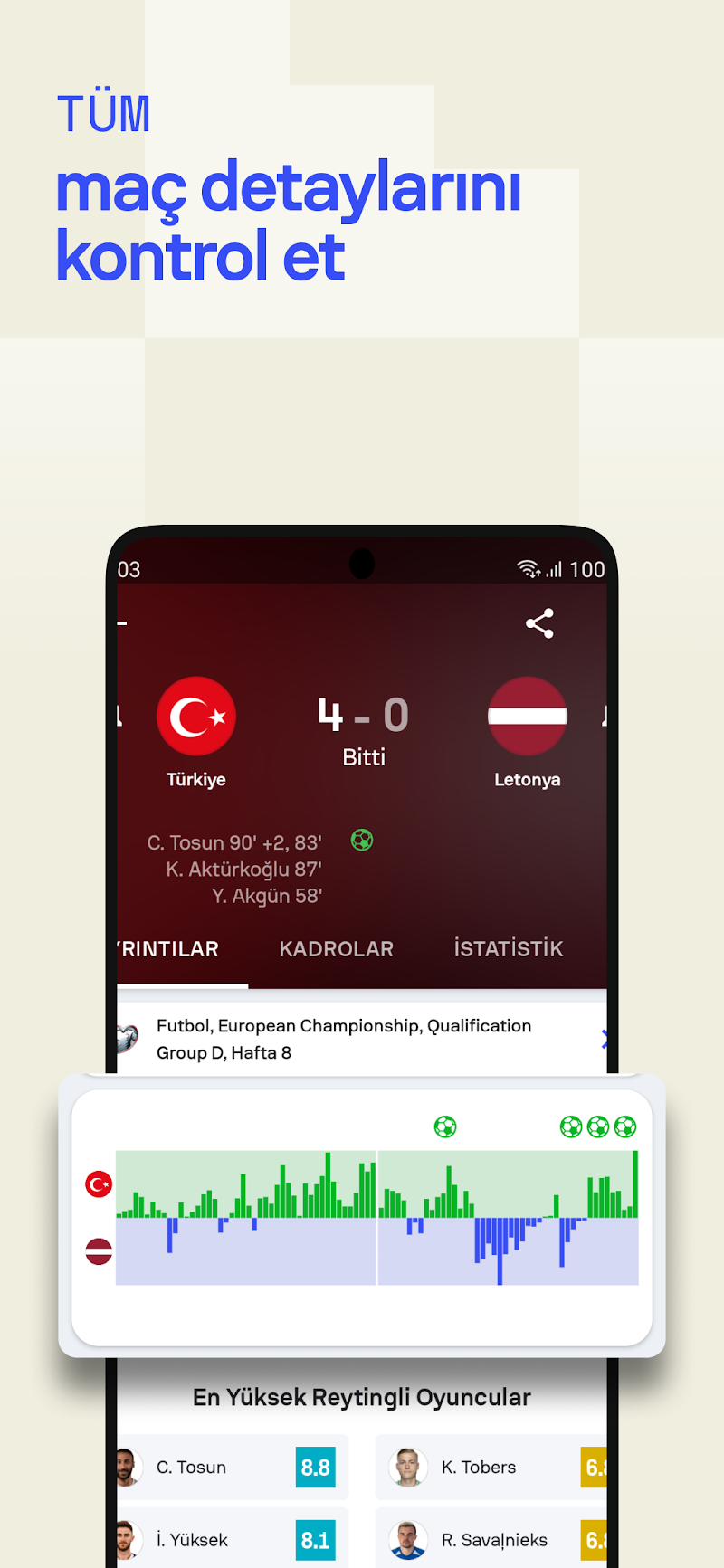 Sofascore: Canlı skor APK ana ekran görüntüsü