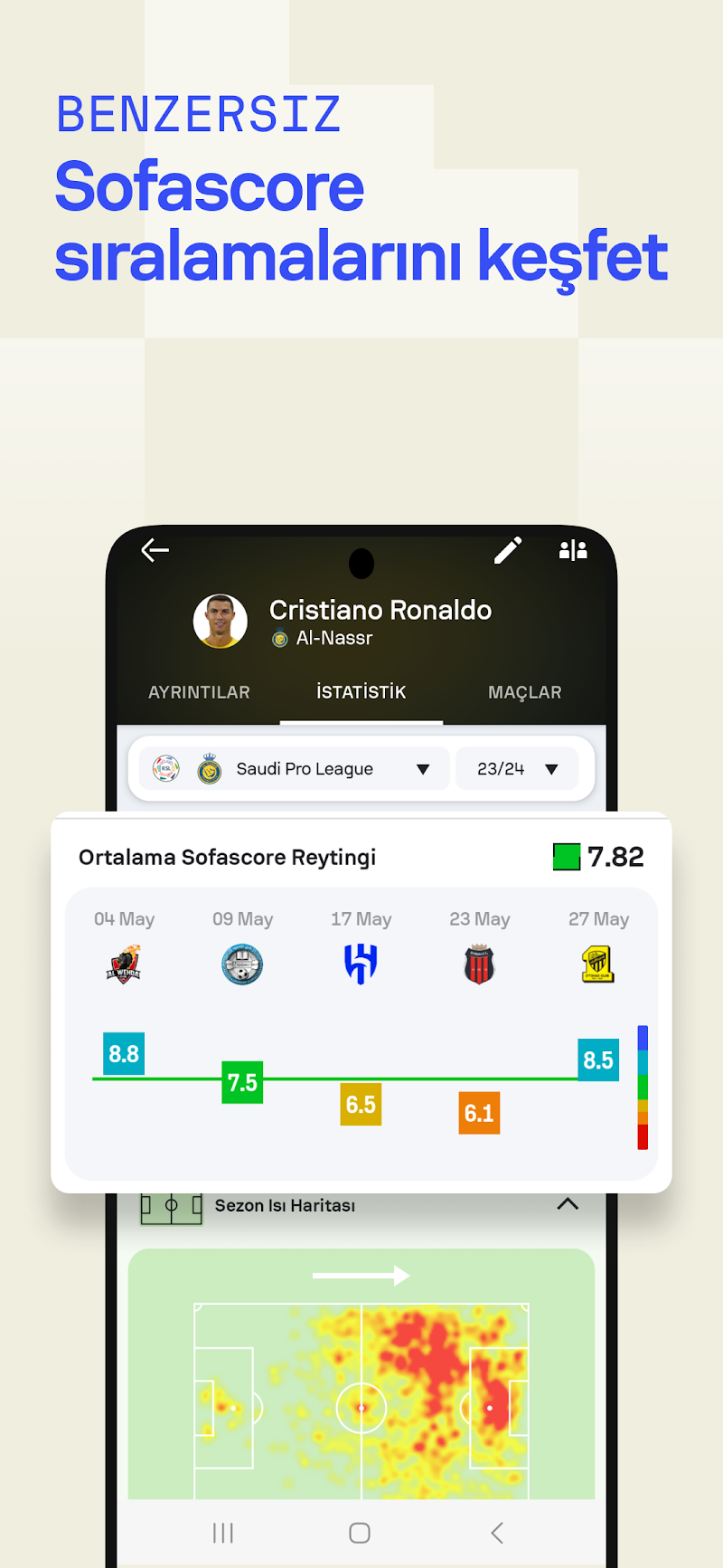 Sofascore: Canlı skor canlı maç skorları görünümü