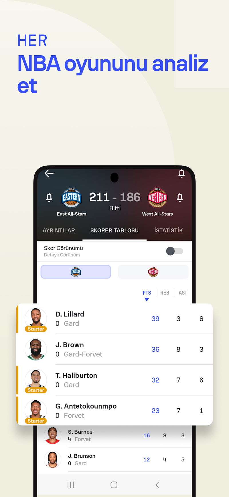 Sofascore: Canlı skor favori takım takip sistemi