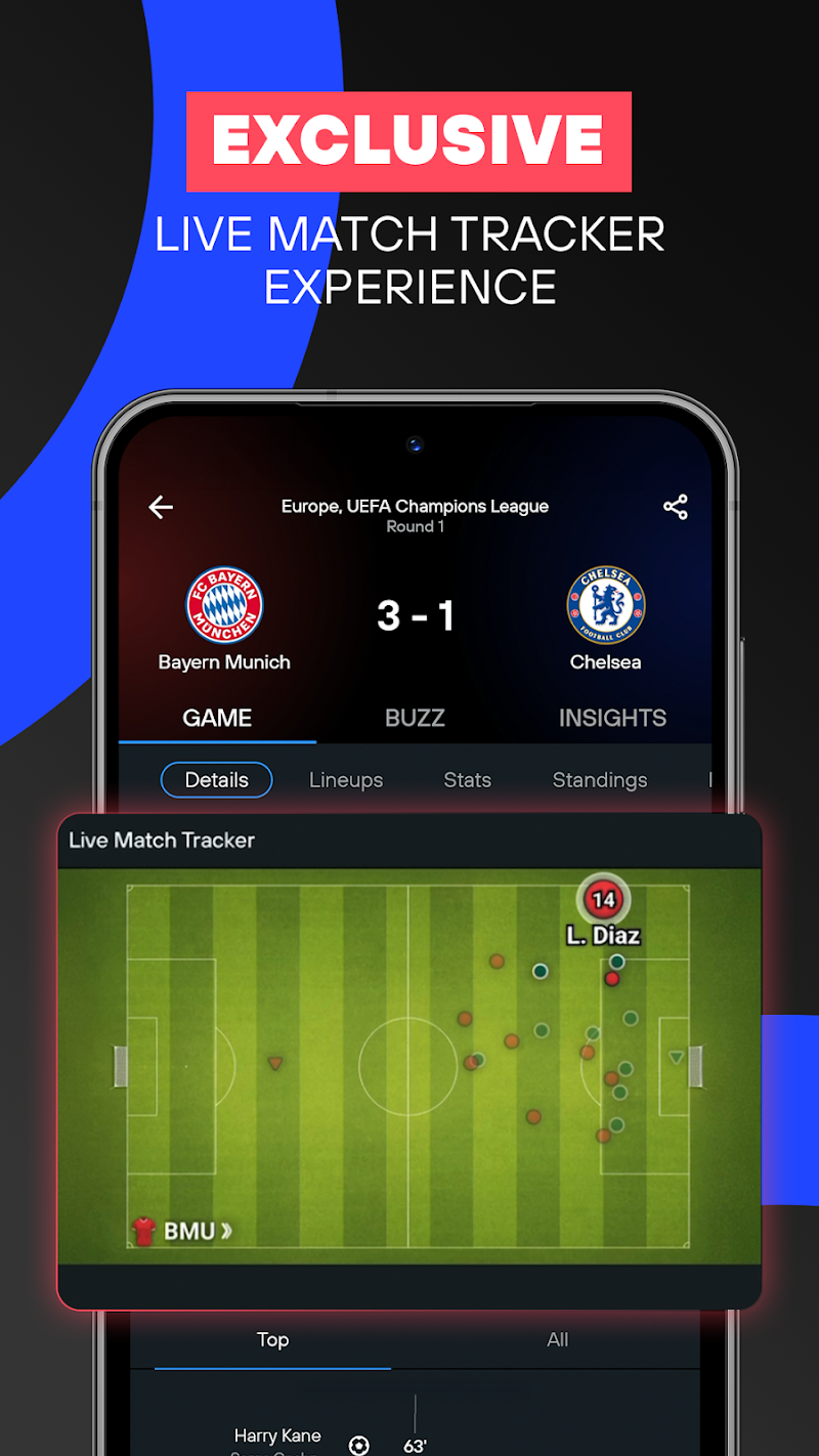 365Scores: canlı skorlar APK ana ekran görüntüsü