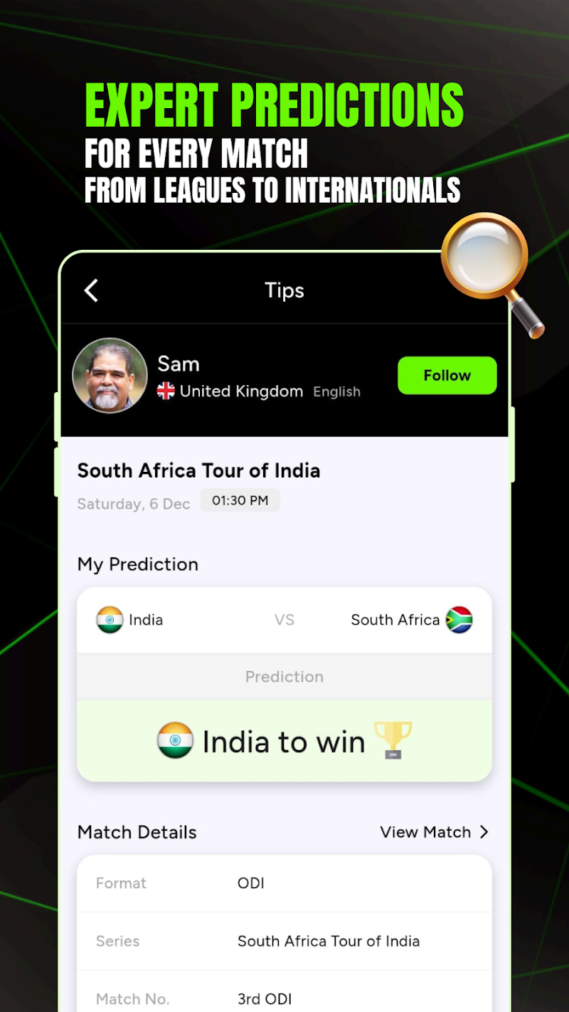 AllCric-AI Cricket Predictions fantezi takım oluşturma arayüzü
