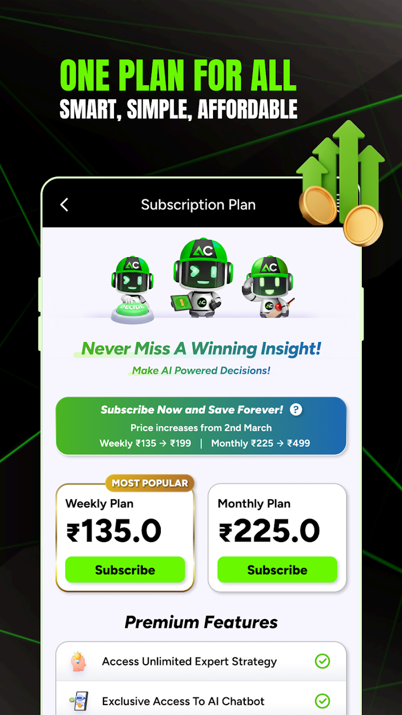 AllCric-AI Cricket Predictions kullanıcı profil ve istatistikler