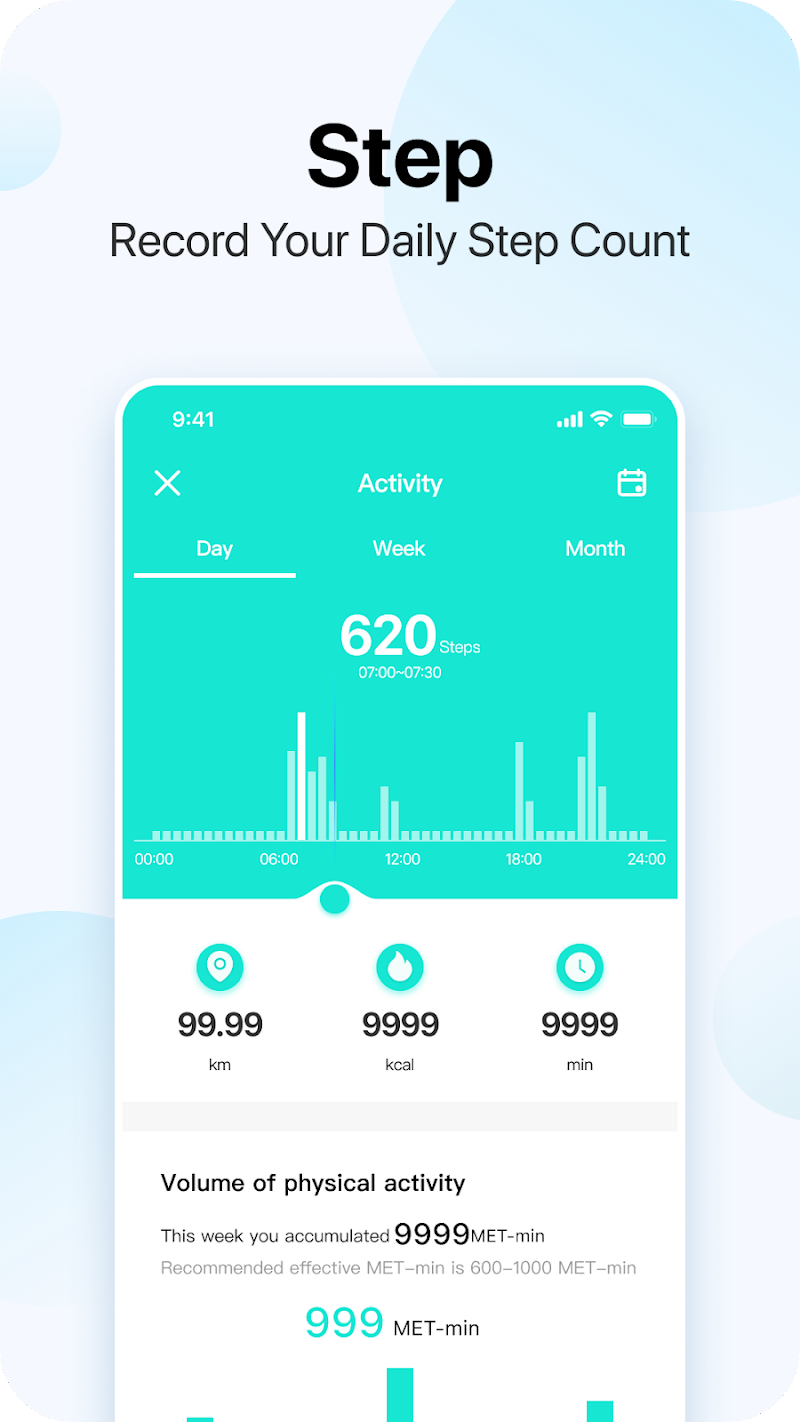 Da Fit uygulama sağlık verileri ekranı