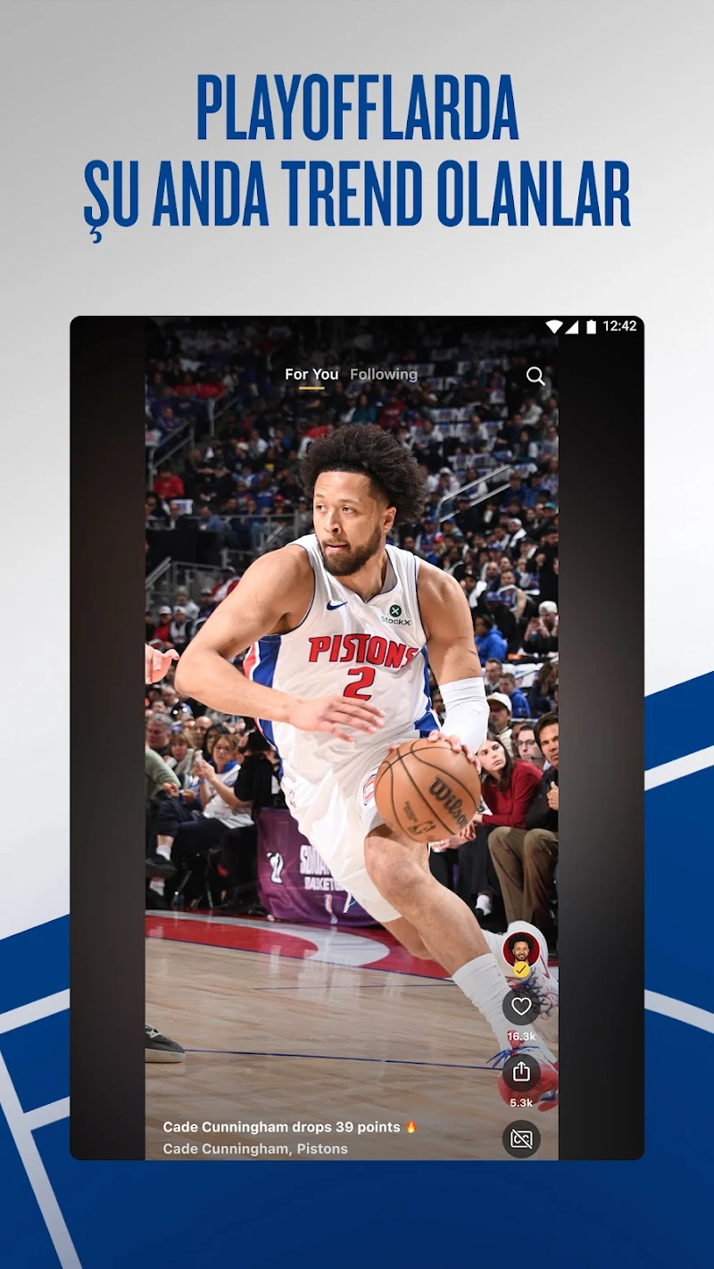 NBA: Canlı Maç ve Skorlar ayarlar ve kişiselleştirme ekranı