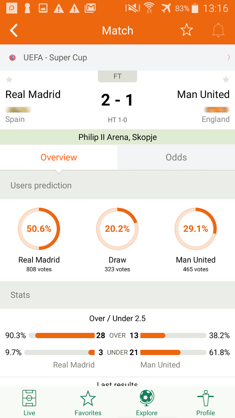 Futbol24 soccer livescore app uygulama ayarları ekranı