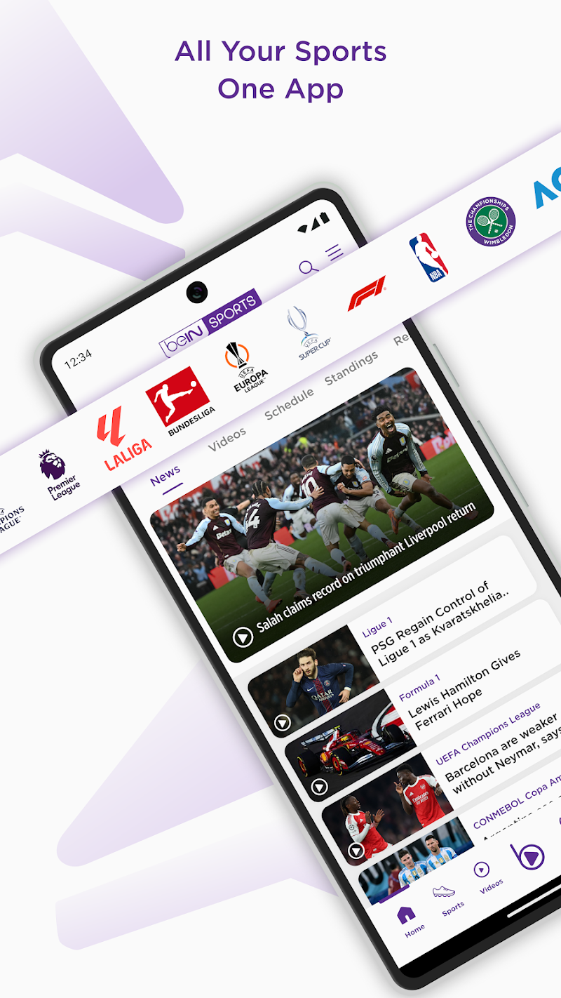 beIN SPORTS APK ana ekran görüntüsü
