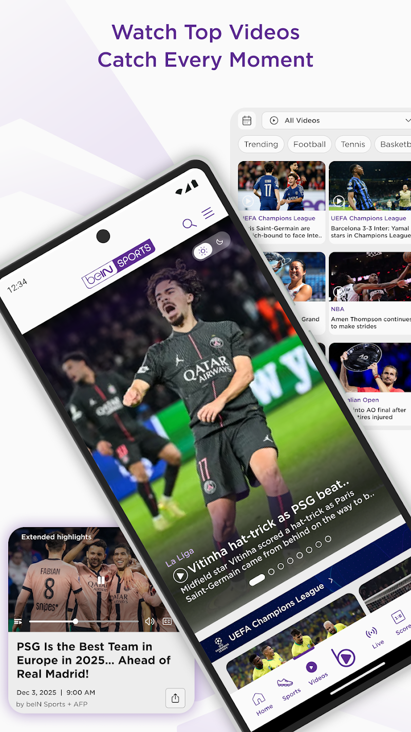 beIN SPORTS canlı maç bildirim ekranı
