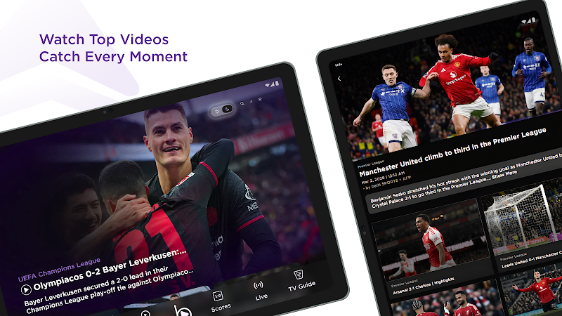beIN SPORTS canlı skor widget ekranı