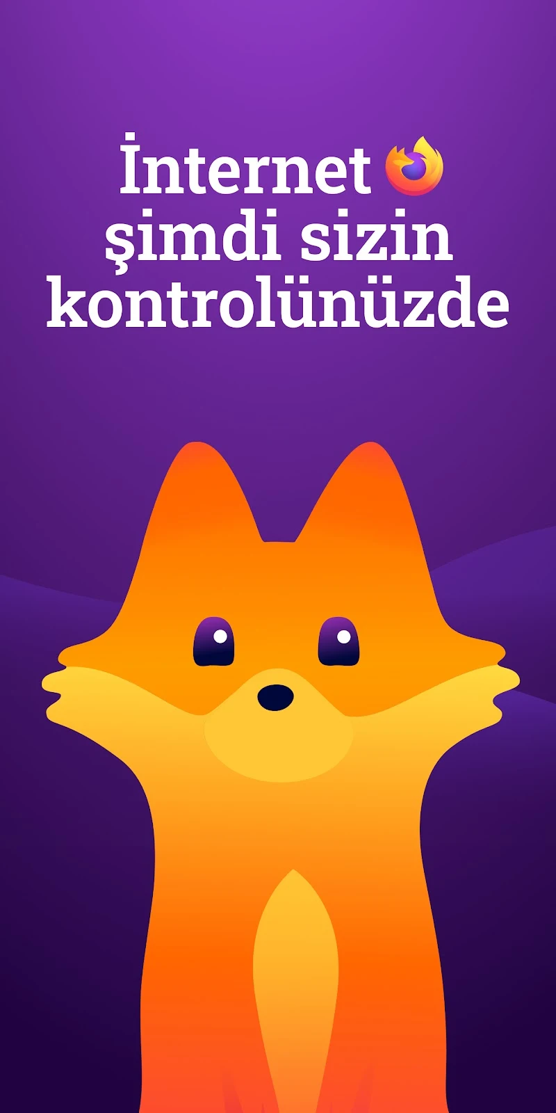 Firefox Hızlı ve Özel Tarayıcı APK ana ekran görüntüsü