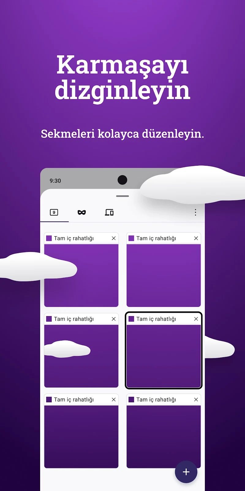 Firefox Hızlı ve Özel Tarayıcı uygulama ayarları ekranı